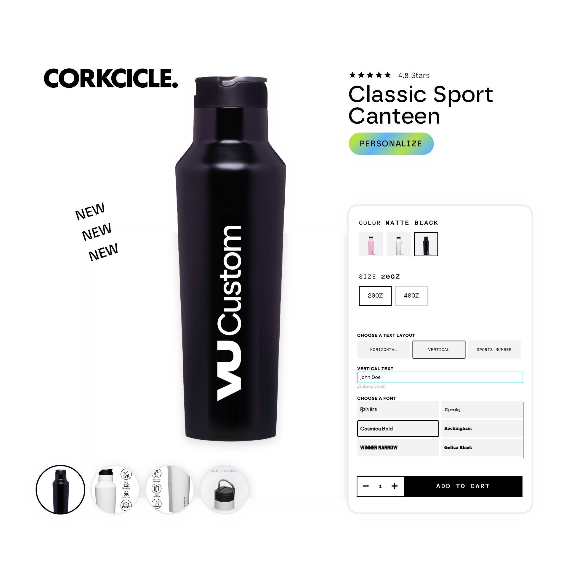 VU Custom - Corkcicle Personalized Products