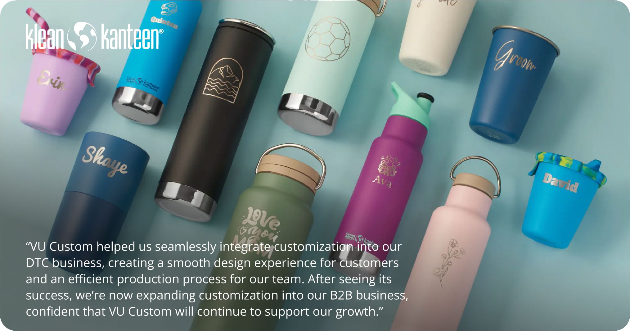 Klean Kanteen's Custom Drinkware - product customization Case Study