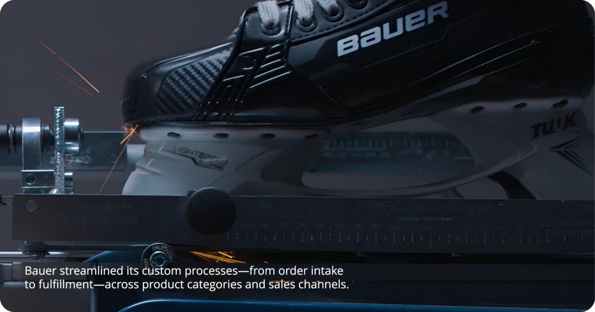 Custom Bauer Hockey Gear - product customization Case Study